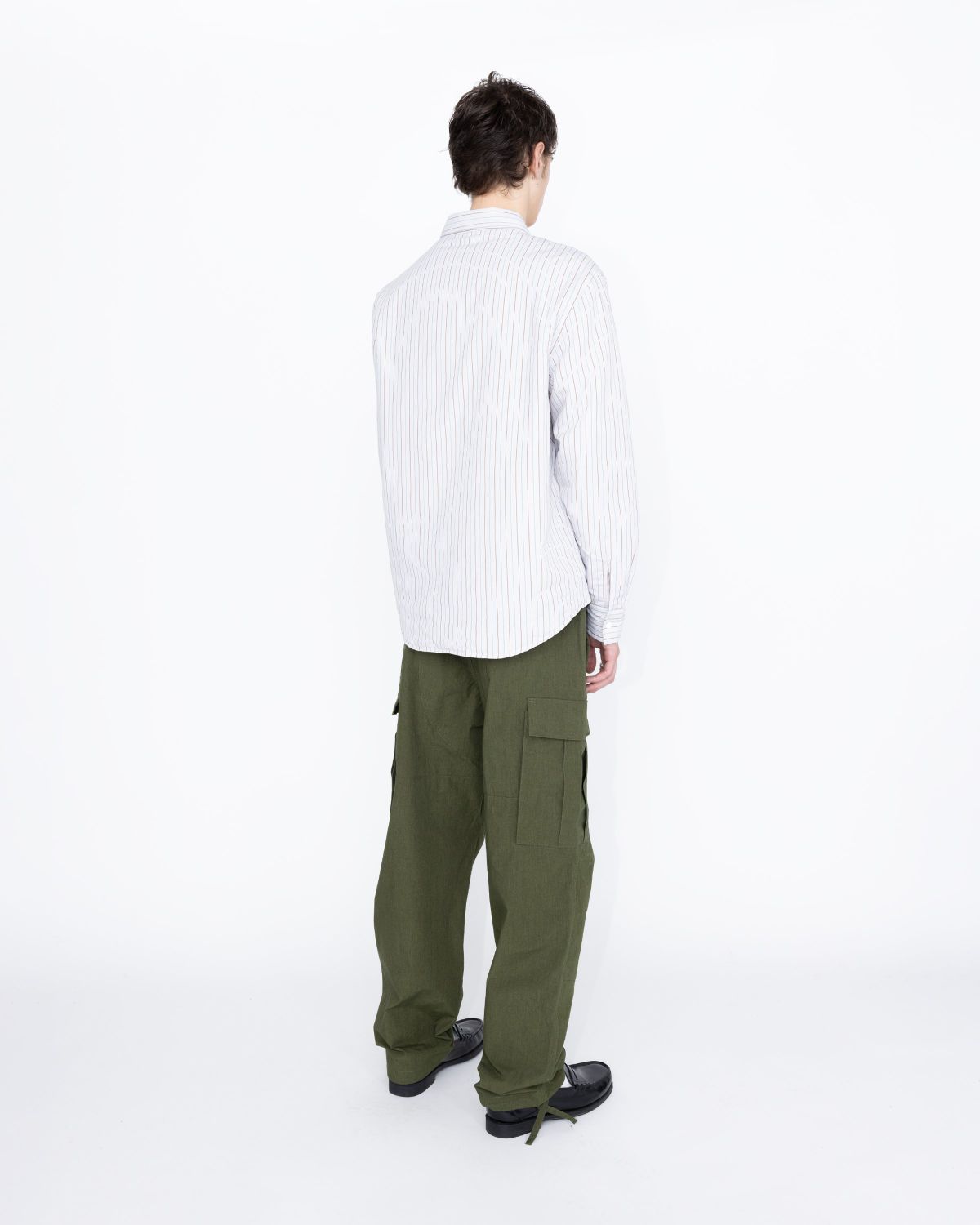 Highsnobiety HS05 – Insulated Shirt Jacket Striped - Outerwear - Beige - Image 4