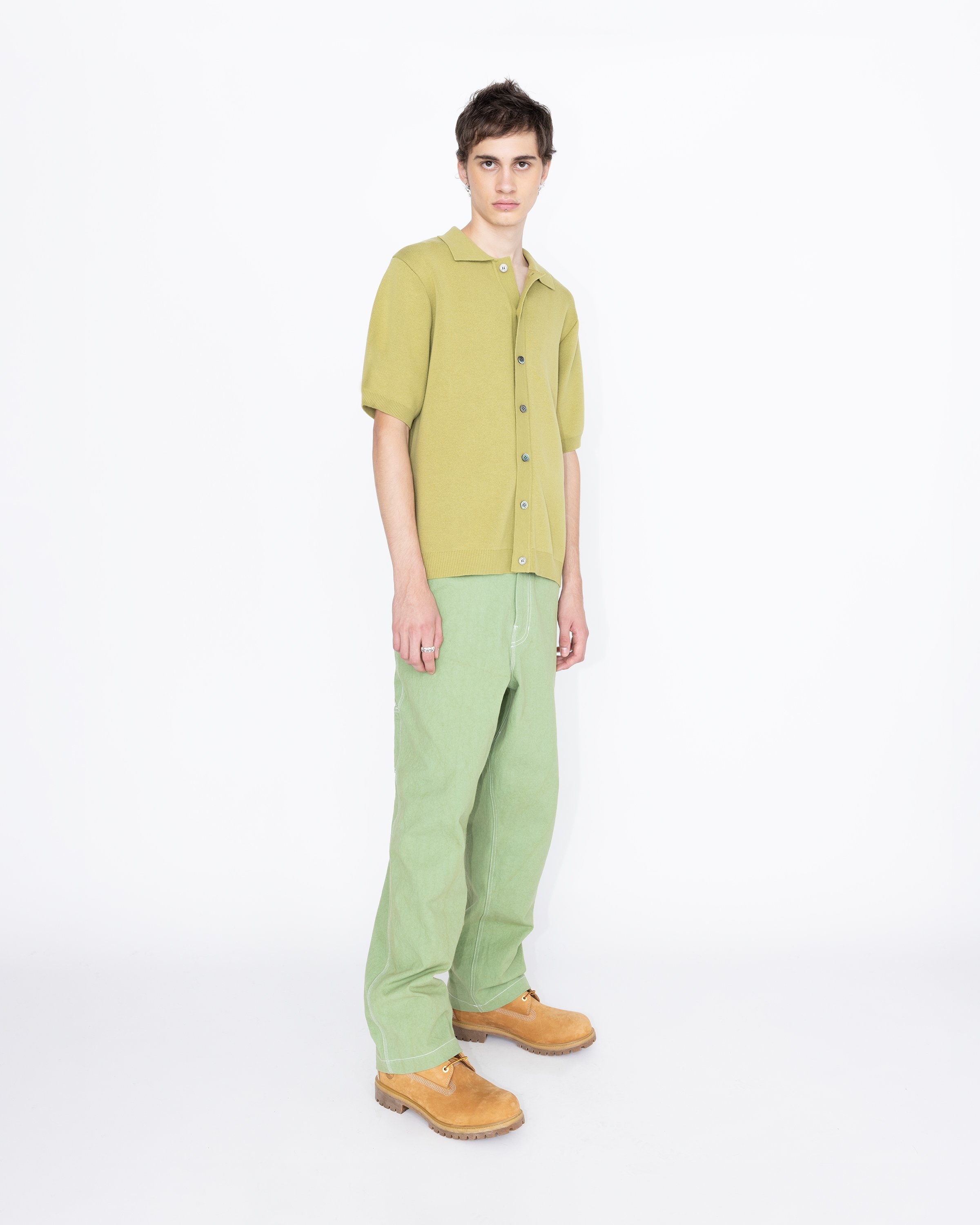 Highsnobiety HS05 – Cotton Knit Shirt Green - Shirts - Green - Image 4