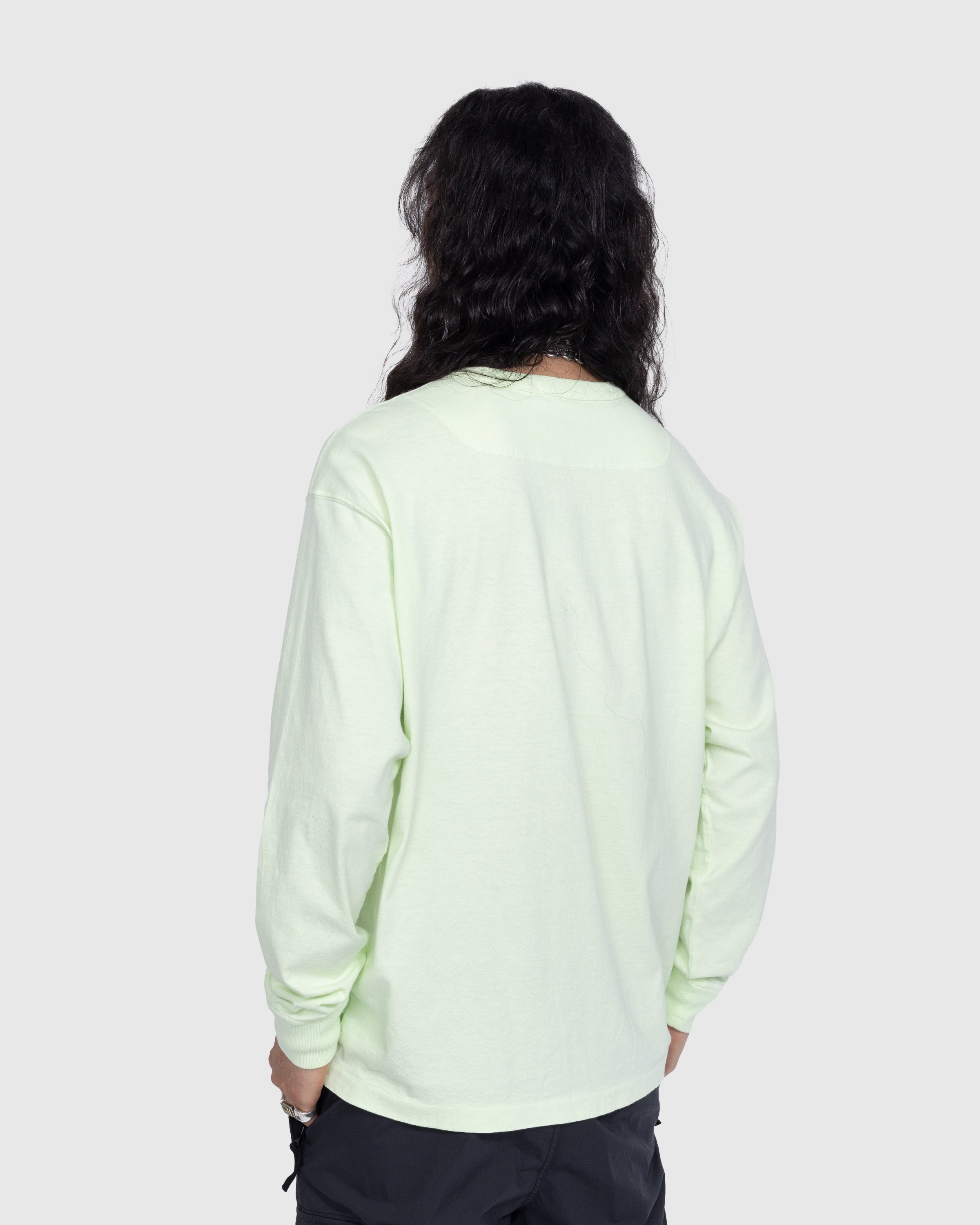 Stone Island – T-Shirt M/Lunga Green 21244 - Tops - Green - Image 3