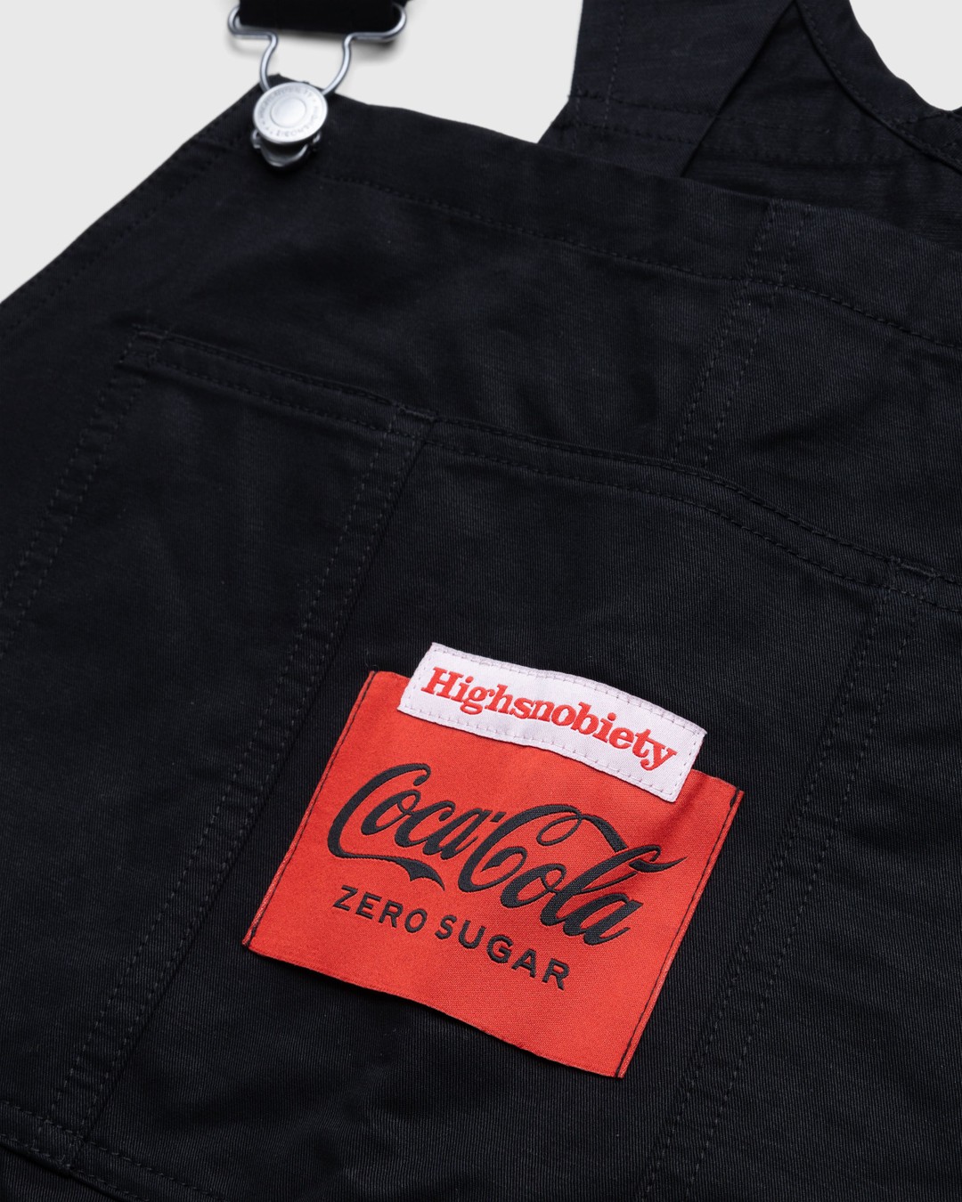 Highsnobiety x Coca-Cola Zero Sugar – Dungarees Black - Pants - Black - Image 7