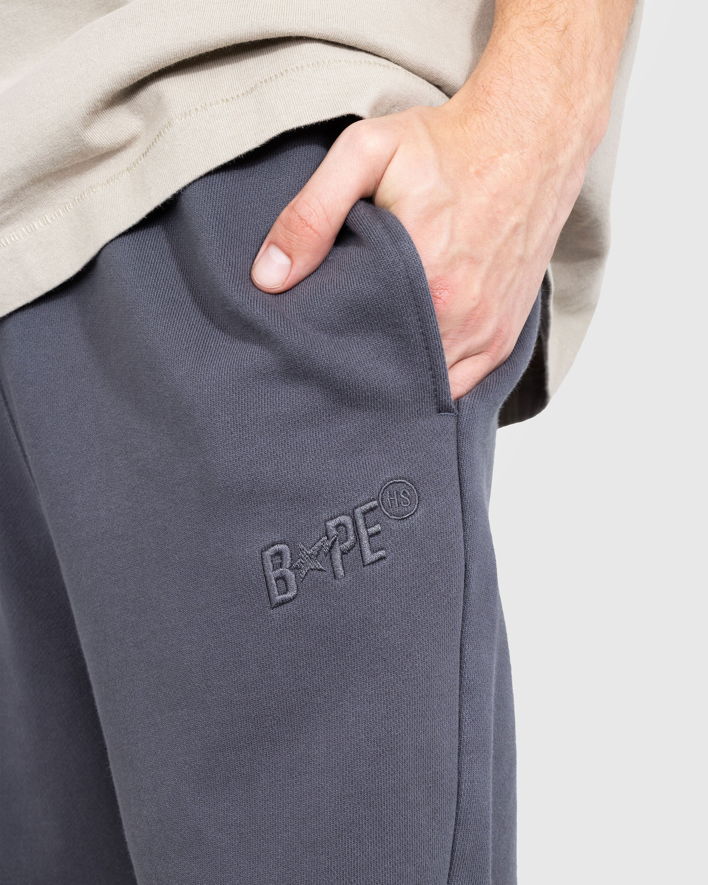 BAPE x Highsnobiety Heavy Washed Sweat Pants Charcoal