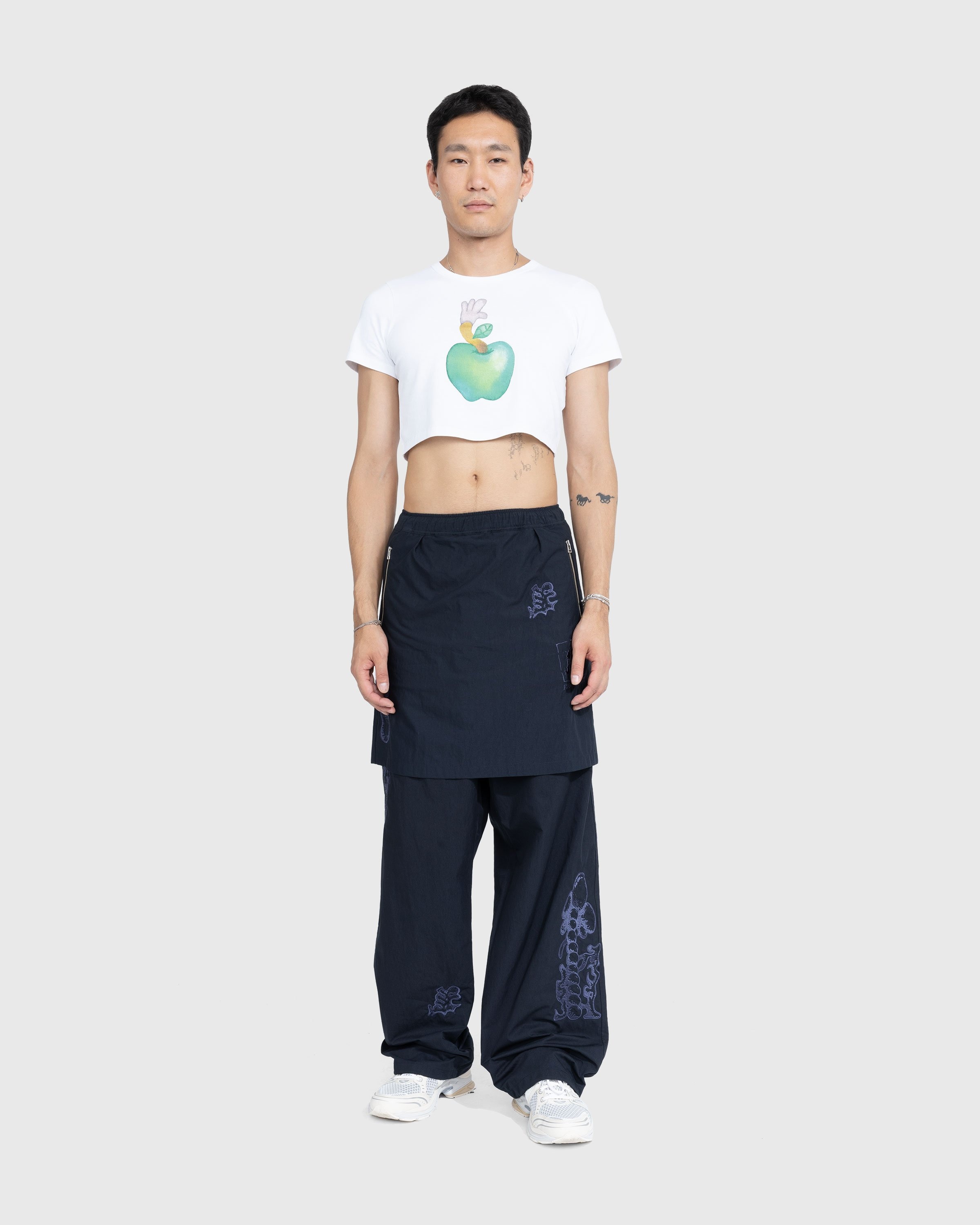 NTS x Highsnobiety – Apple Baby Tee White  - Tops - White - Image 5