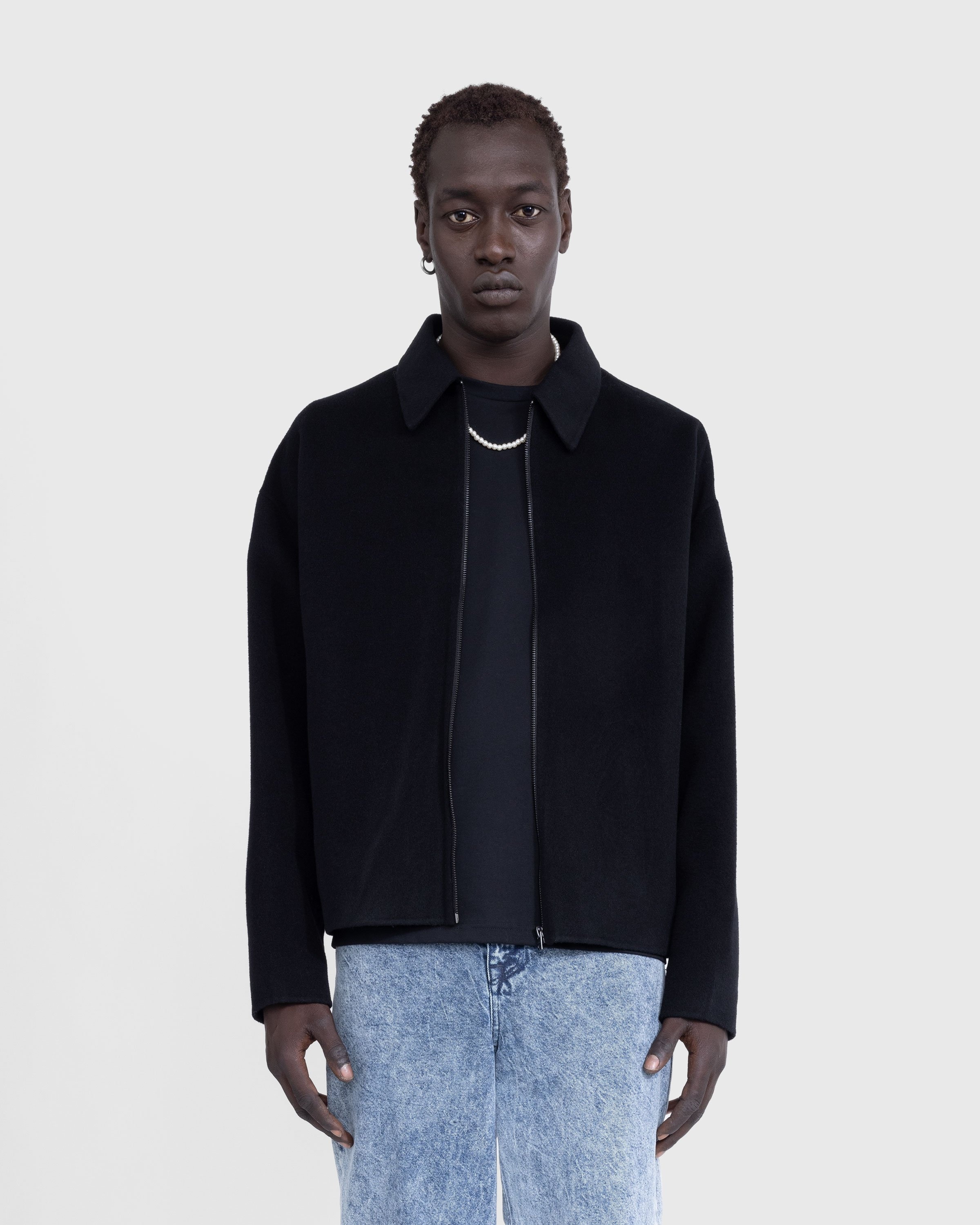 Acne Studios Wool Zipper Jacket Black Highsnobiety Shop