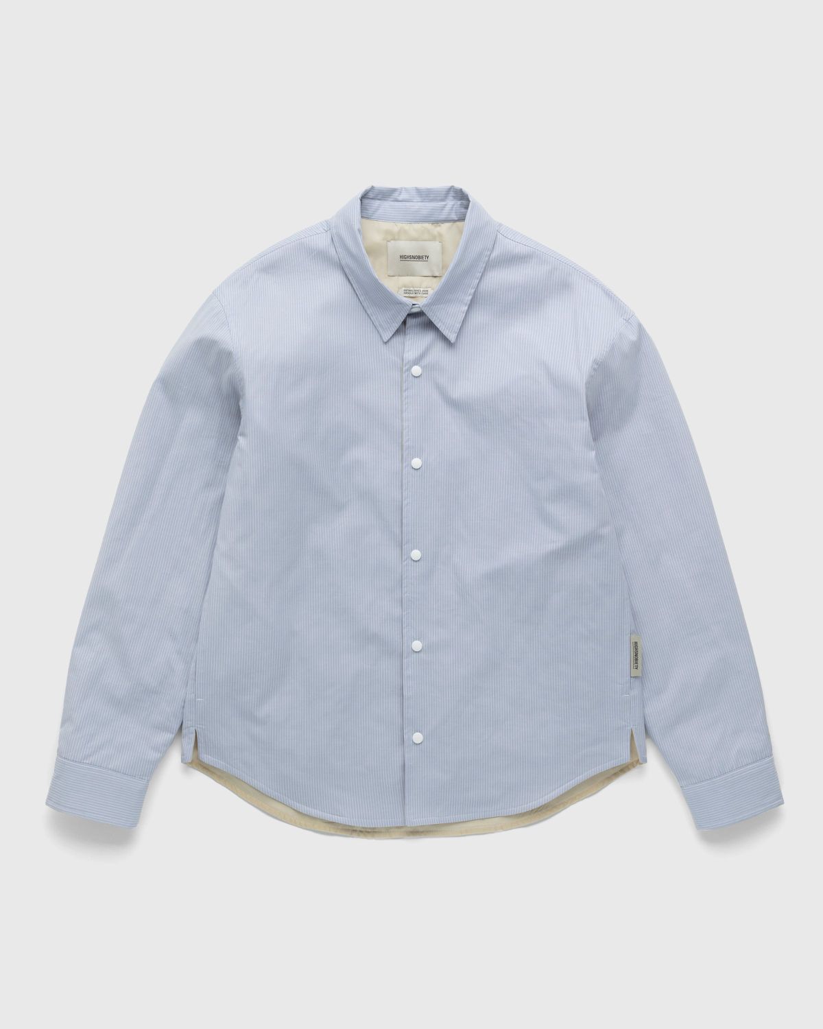 Highsnobiety – Quilted Insulated Shirt - Shirts - Blue - Image 1