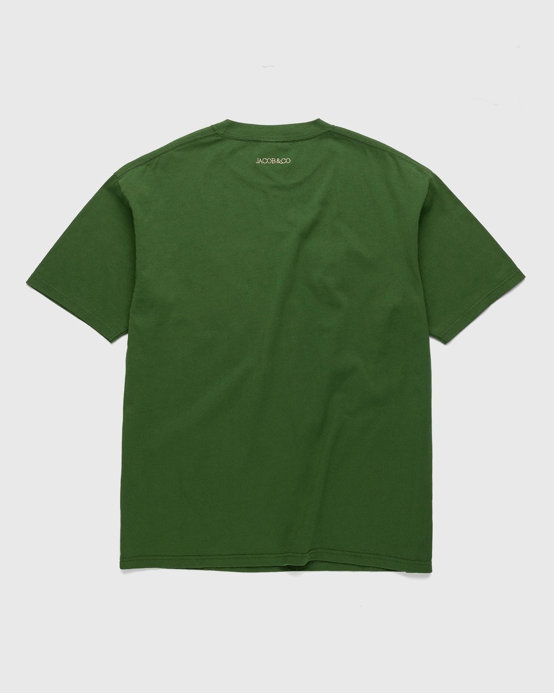Jacob & Co. x Highsnobiety – Heavy Logo T-Shirt Green - Tops - Black - Image 2