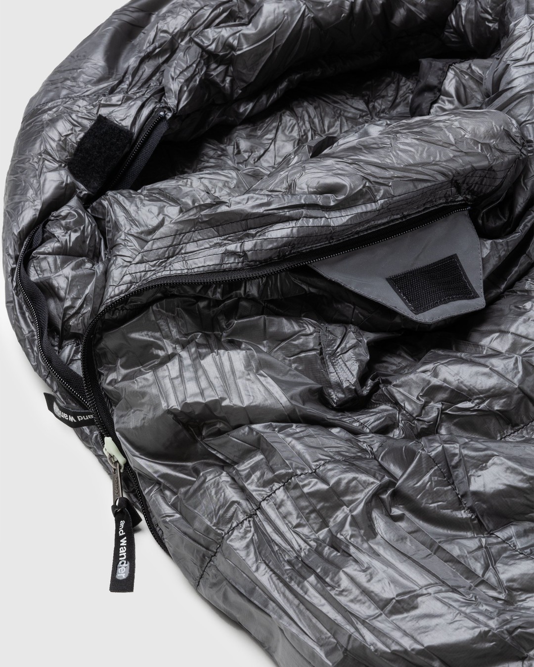 And Wander x Nanga – Down Sleeping Bag Grey - Lifestyle - Grey - Image 3