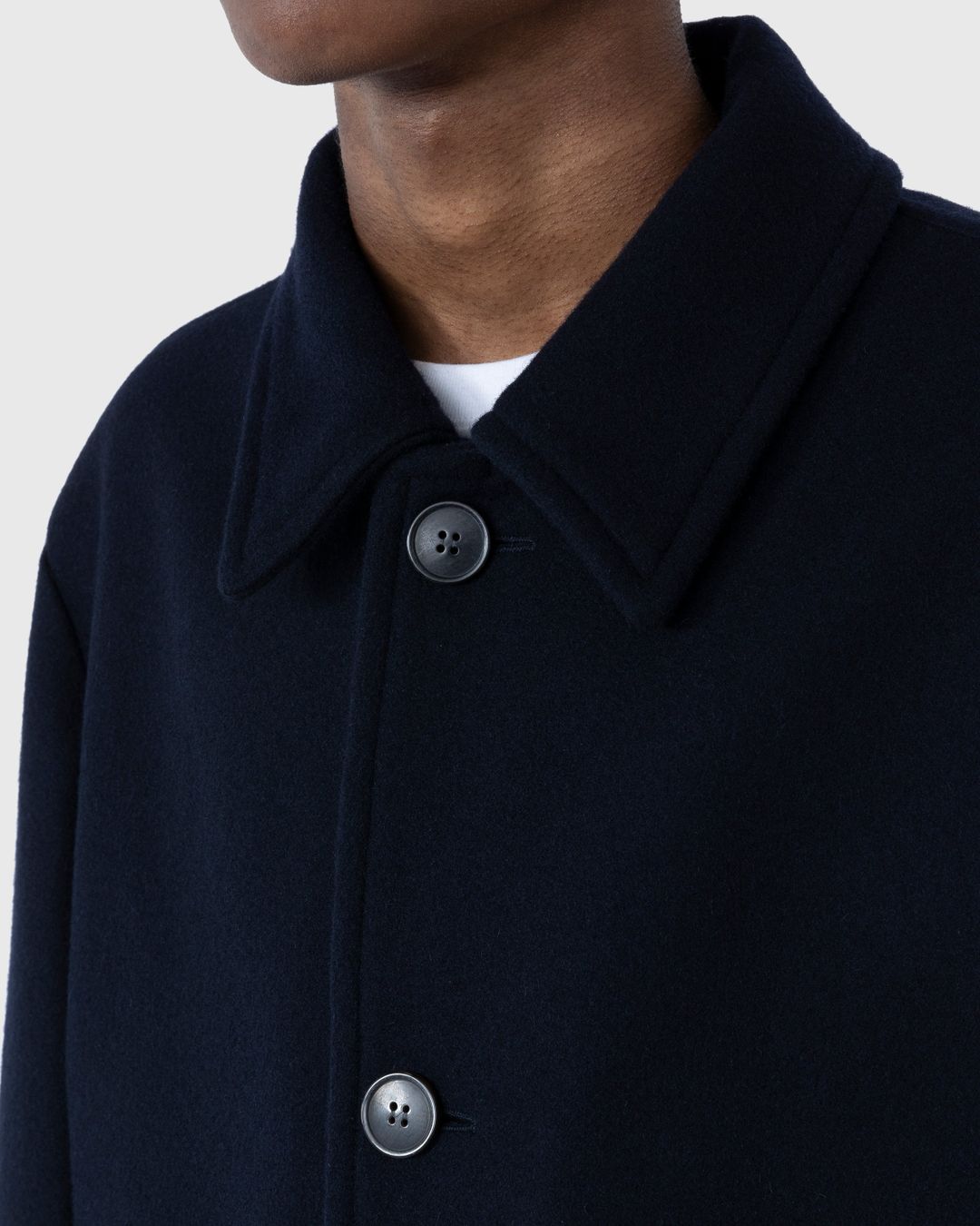 Dries Van Noten Navy Coats