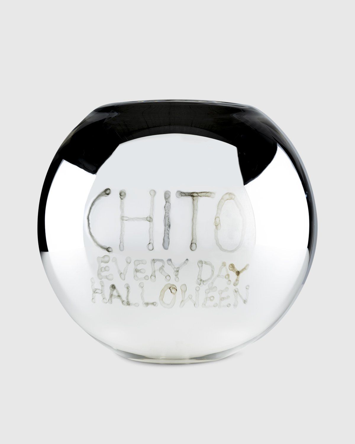 Chito x Christofle x Highsnobiety – Hand Painted Uni Vase Large 1 - Vases - Silver - Image 2