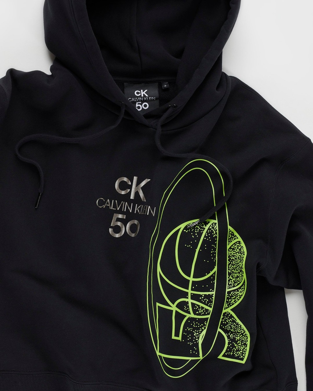 Calvin Klein x Highsnobiety – CK50 Women's cropped Hoody - Sweats - Black - Image 3