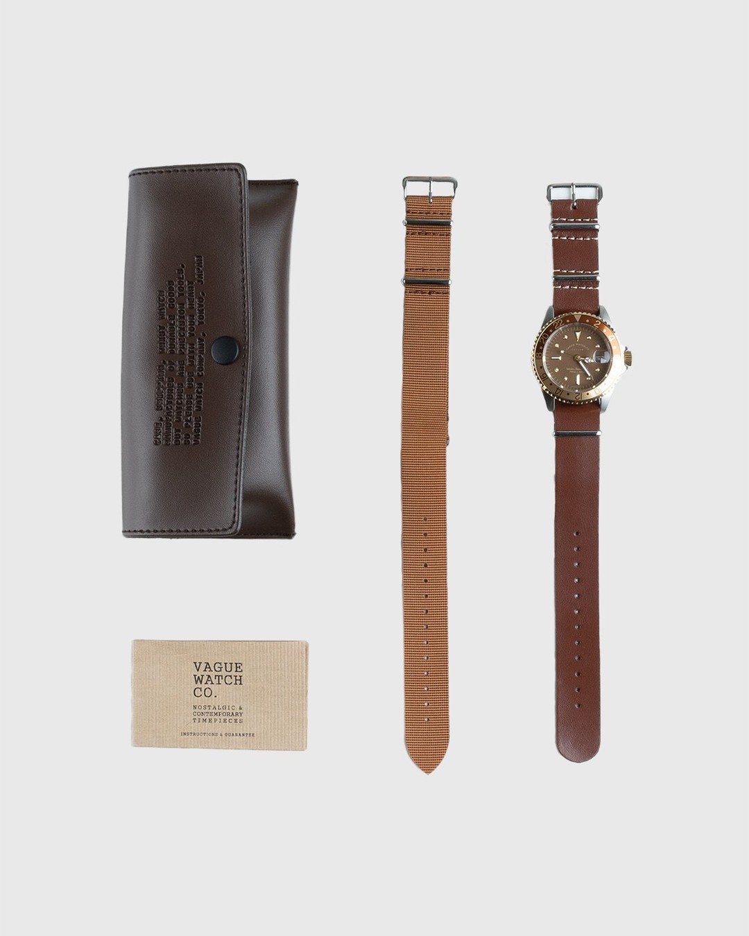 Vague Watch Co. – GMT Brown - Watches - Brown - Image 4