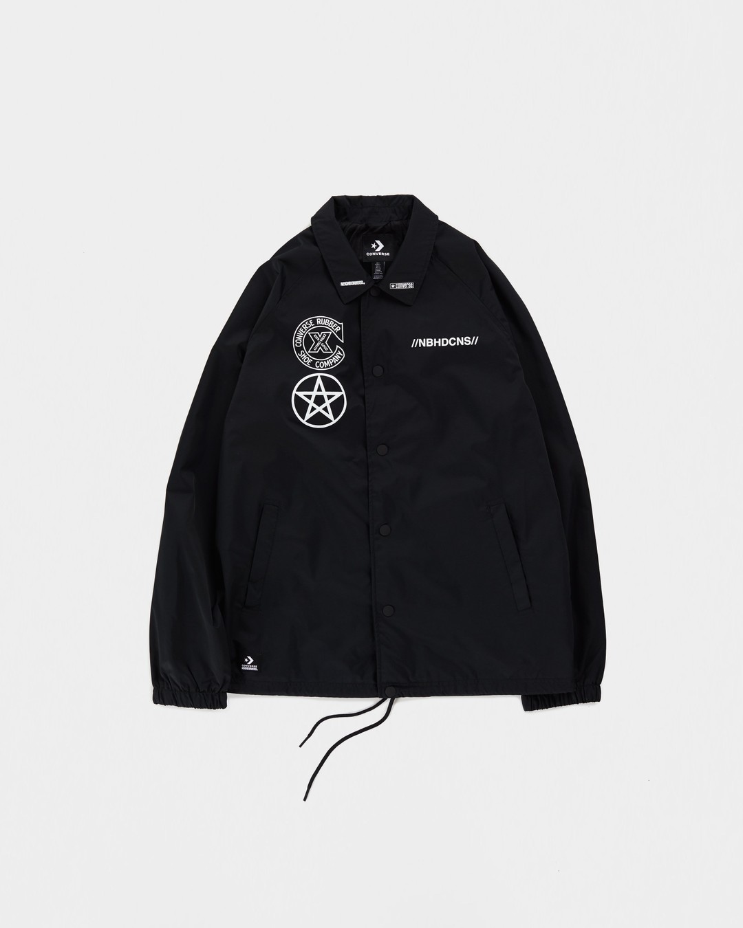 Converse x NBHD – Black Coaches Jacket - Outerwear - Black - Image 1