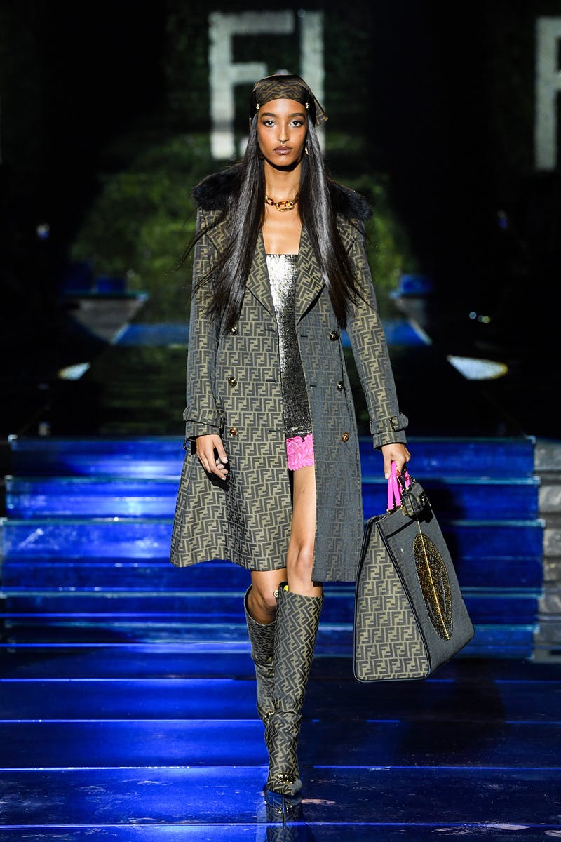 fendi versace fendace collab kim jones donatella swap collection watch lookbook runway milan