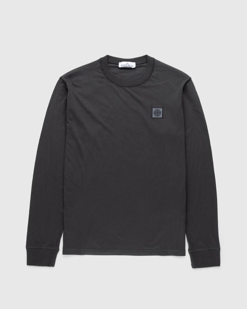 Stone Island – Fissato Longsleeve T-Shirt Charcoal