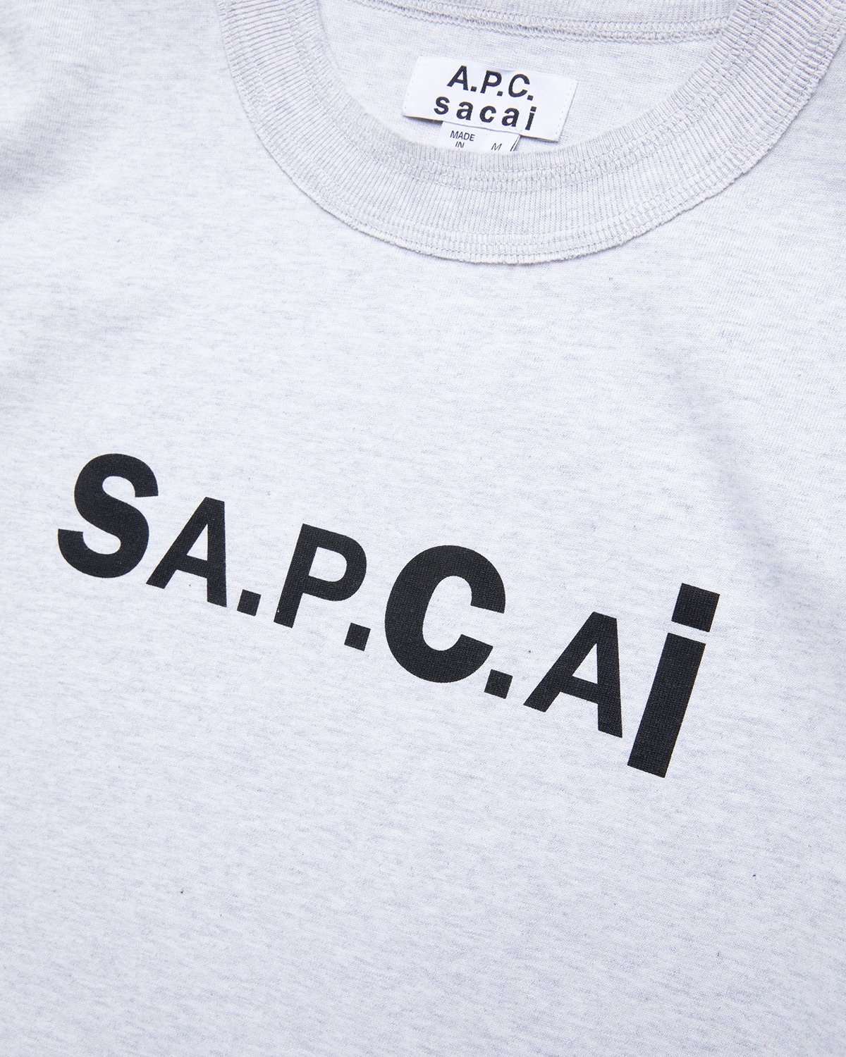 A.P.C. x Sacai – Kiyo T-Shirt Light Grey - T-shirts - Grey - Image 3