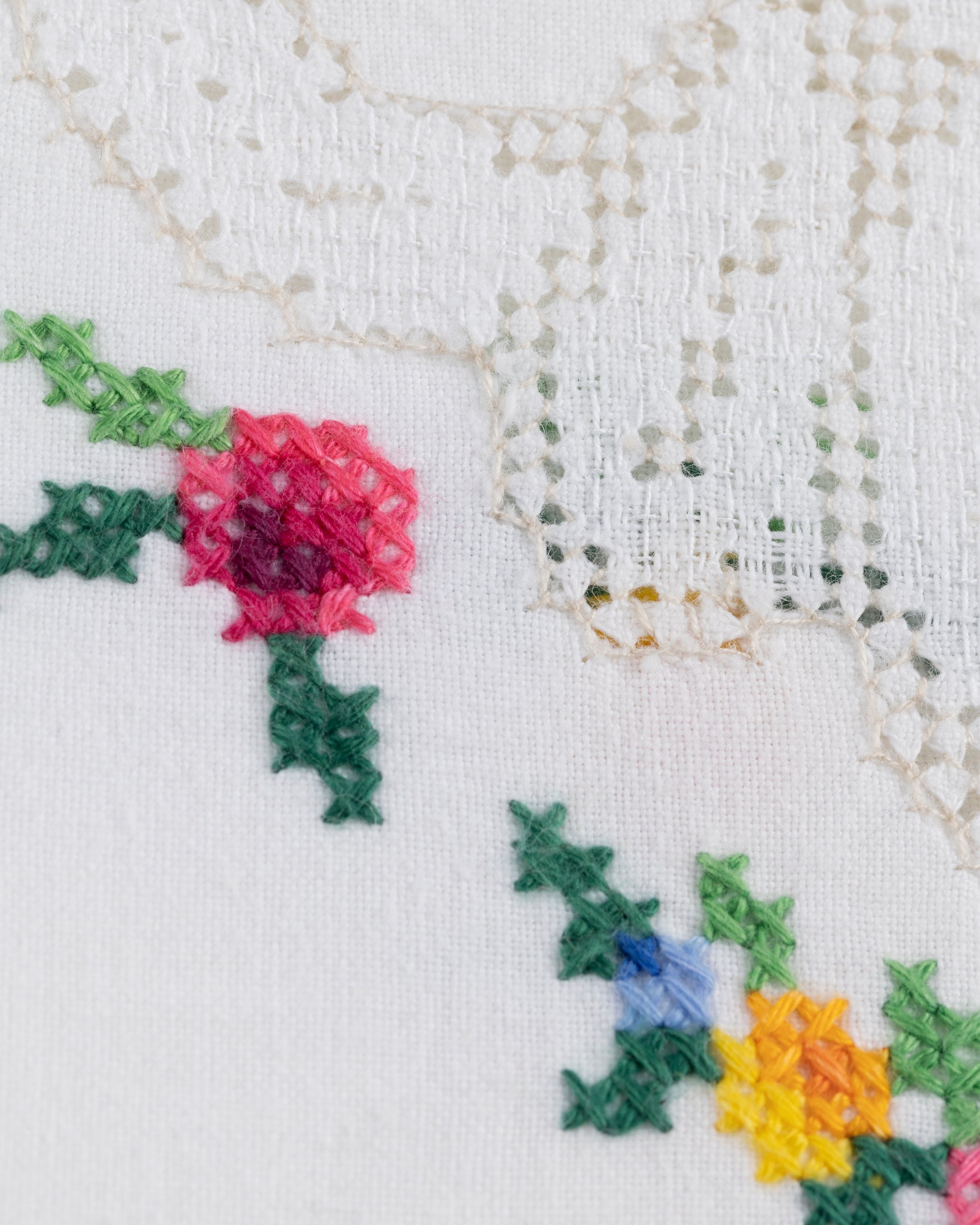 Diomene by Damir Doma – Embroidered Vacation Shirt White/Green - Shirts - White - Image 3