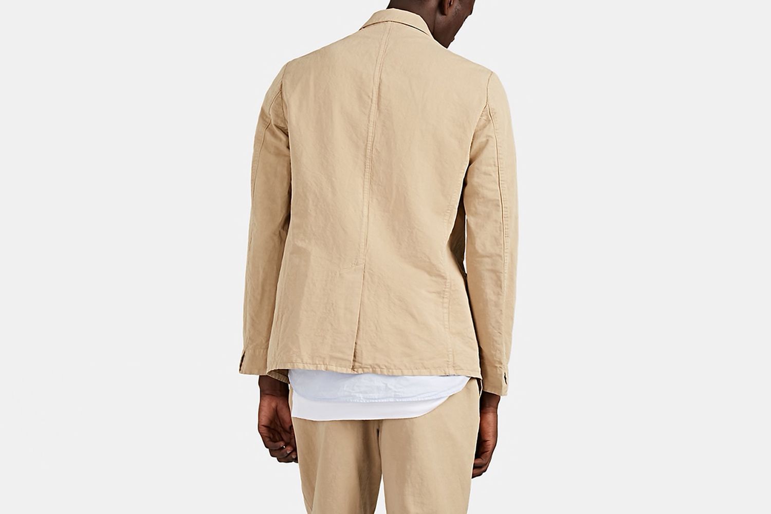 Cotton-Linen Twill Two-Button Sportcoat