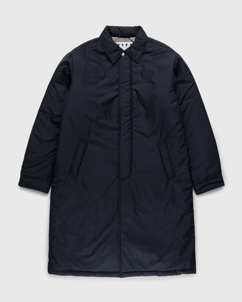 Light Insulated Eco-Poly Trench Coat Black