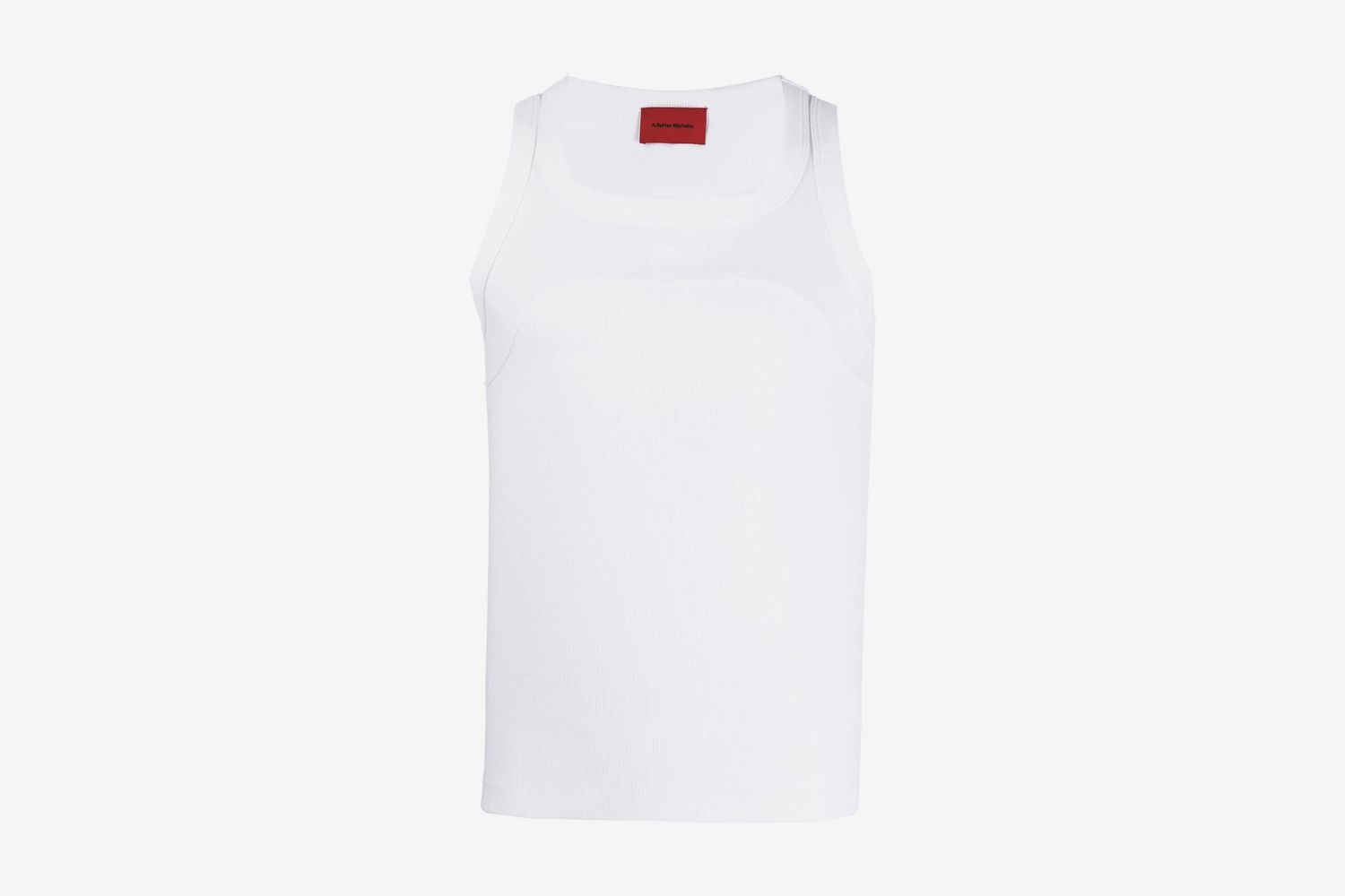 Exposed Ribbed Tank Top