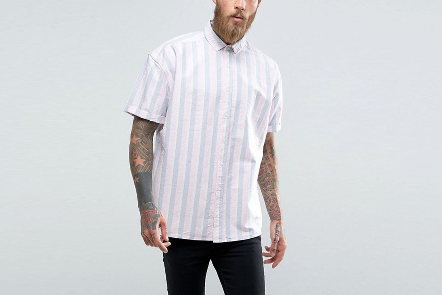 Oversized Oxford Stripe Shirt