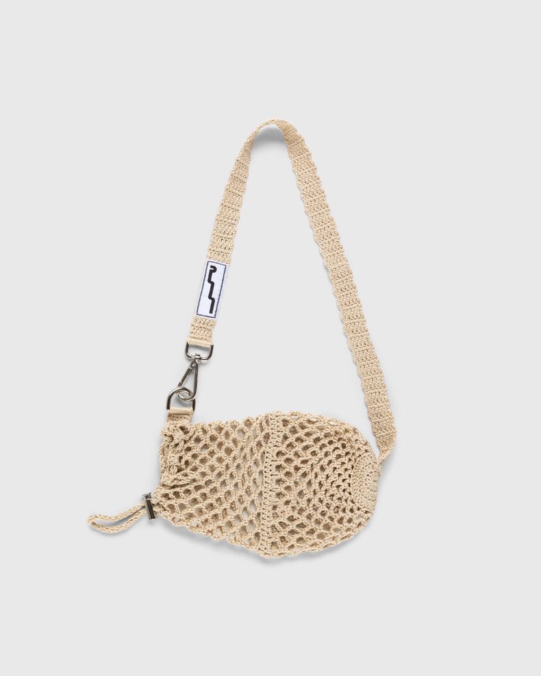 SSU – Crochet Mesh Stitch Crossbody Bag Tan