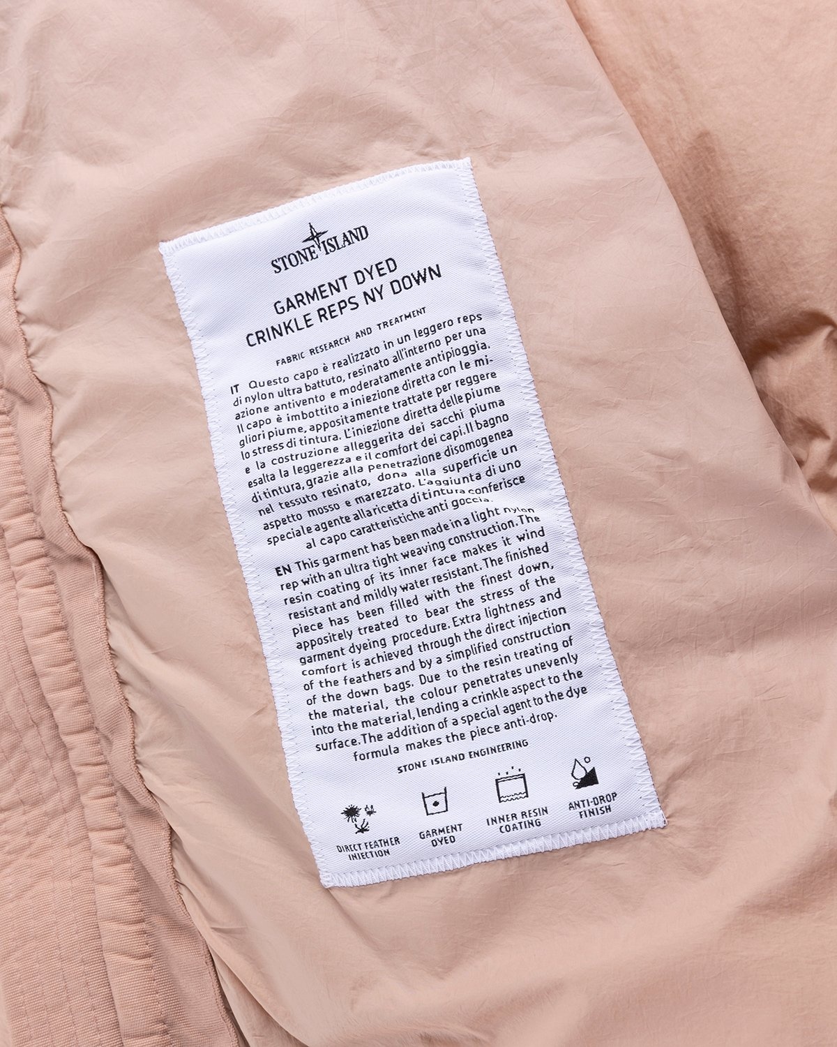 Stone Island – Real Down Jacket Rustic Rose - Down Jackets - Pink - Image 4