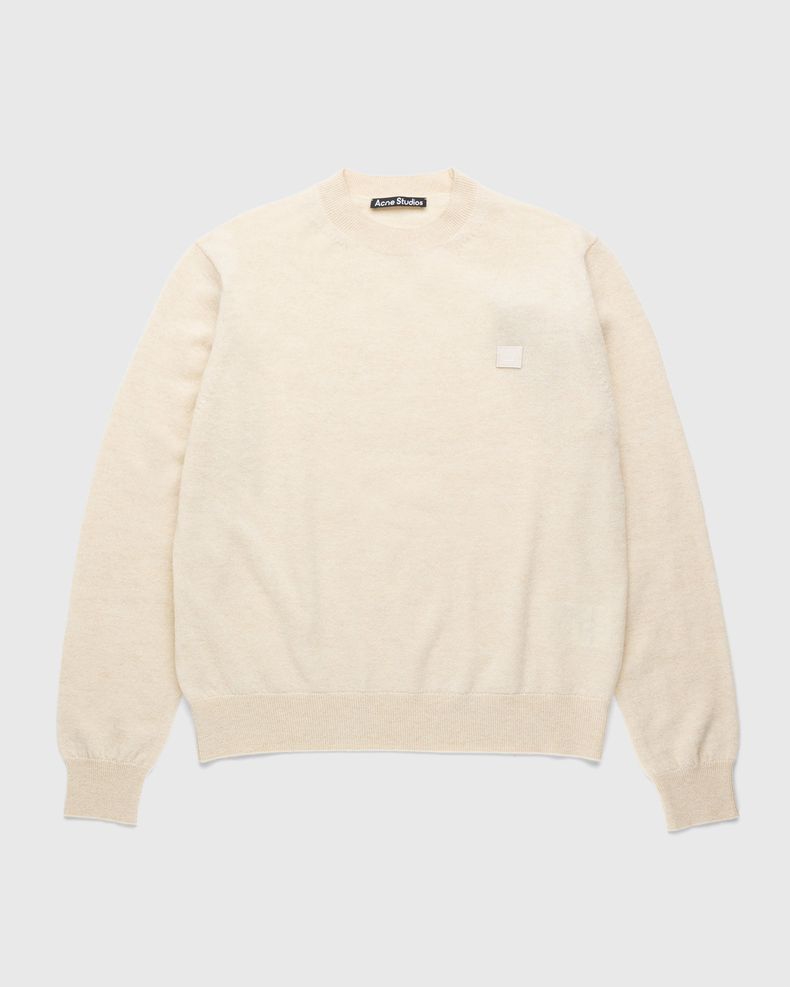 Acne Studios – Wool Crewneck Sweater Oatmeal Melange