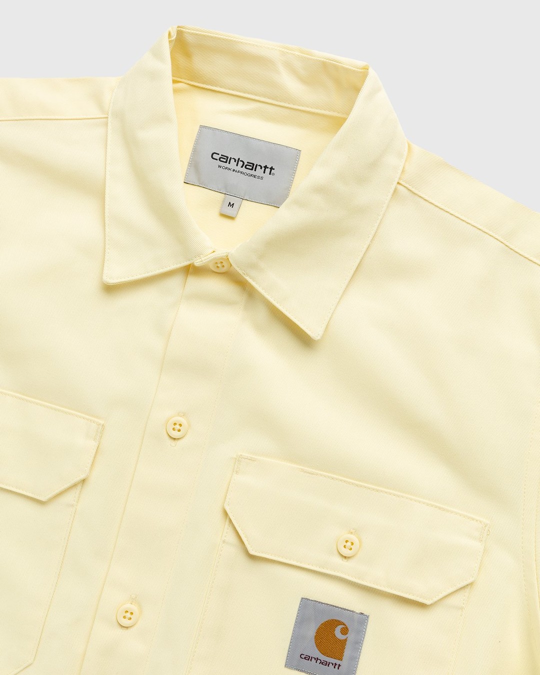 Carhartt WIP – Master Shirt Soft Yellow - T-shirts - Yellow - Image 4