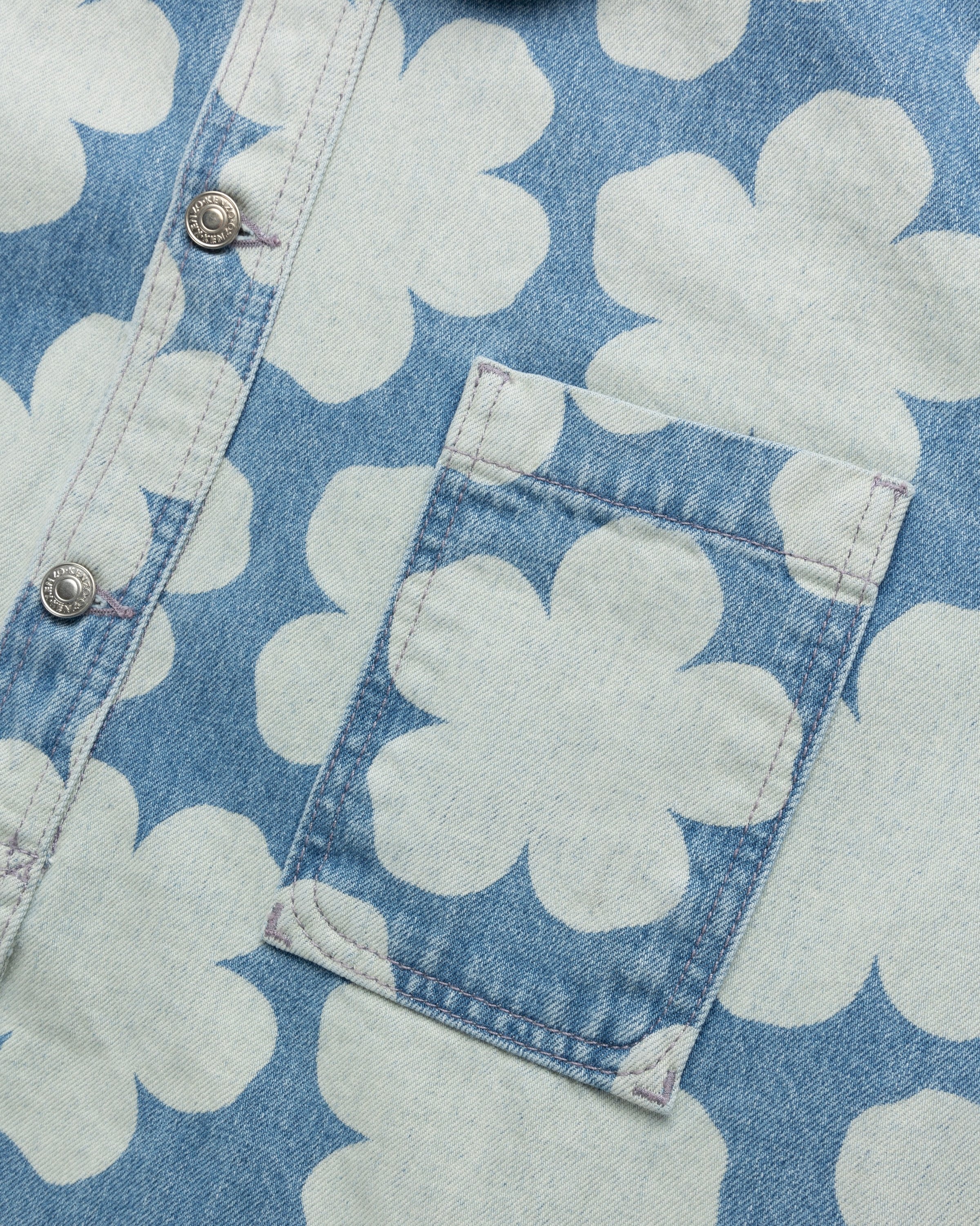 Kenzo – Hana Dots Denim Overshirt Sky Blue - Shirts - Blue - Image 6