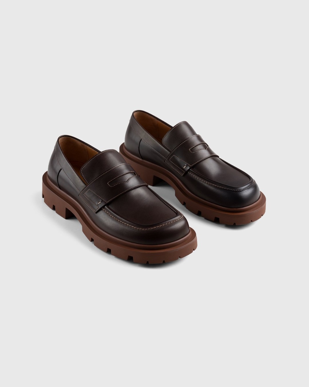 Maison Margiela – Lug Sole Loafers Brown - Shoes - Brown - Image 4