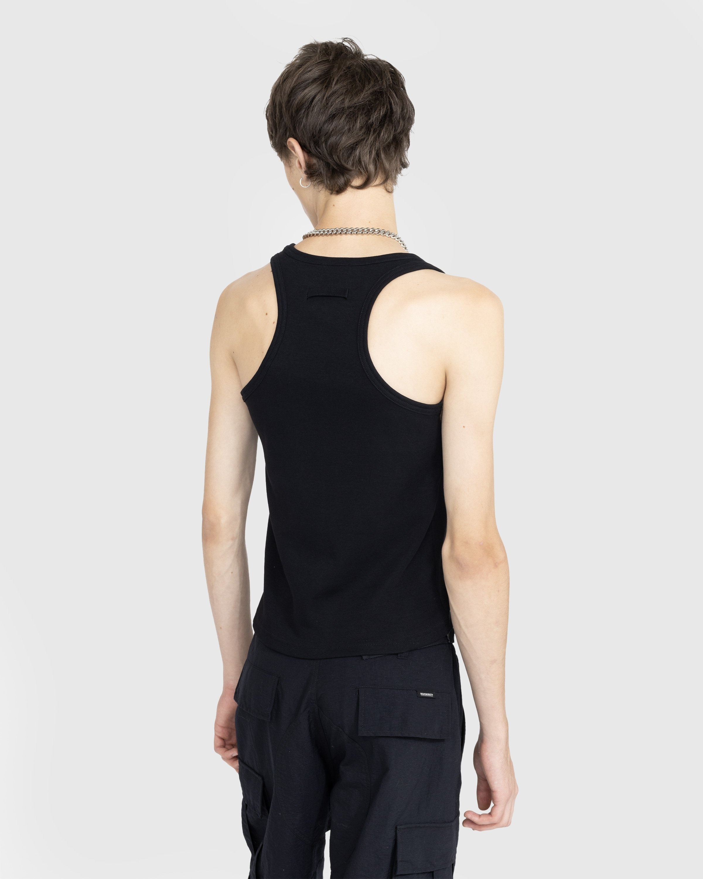 Jean Paul Gaultier – Laced Tank Top Black - Tank Tops - Black - Image 3