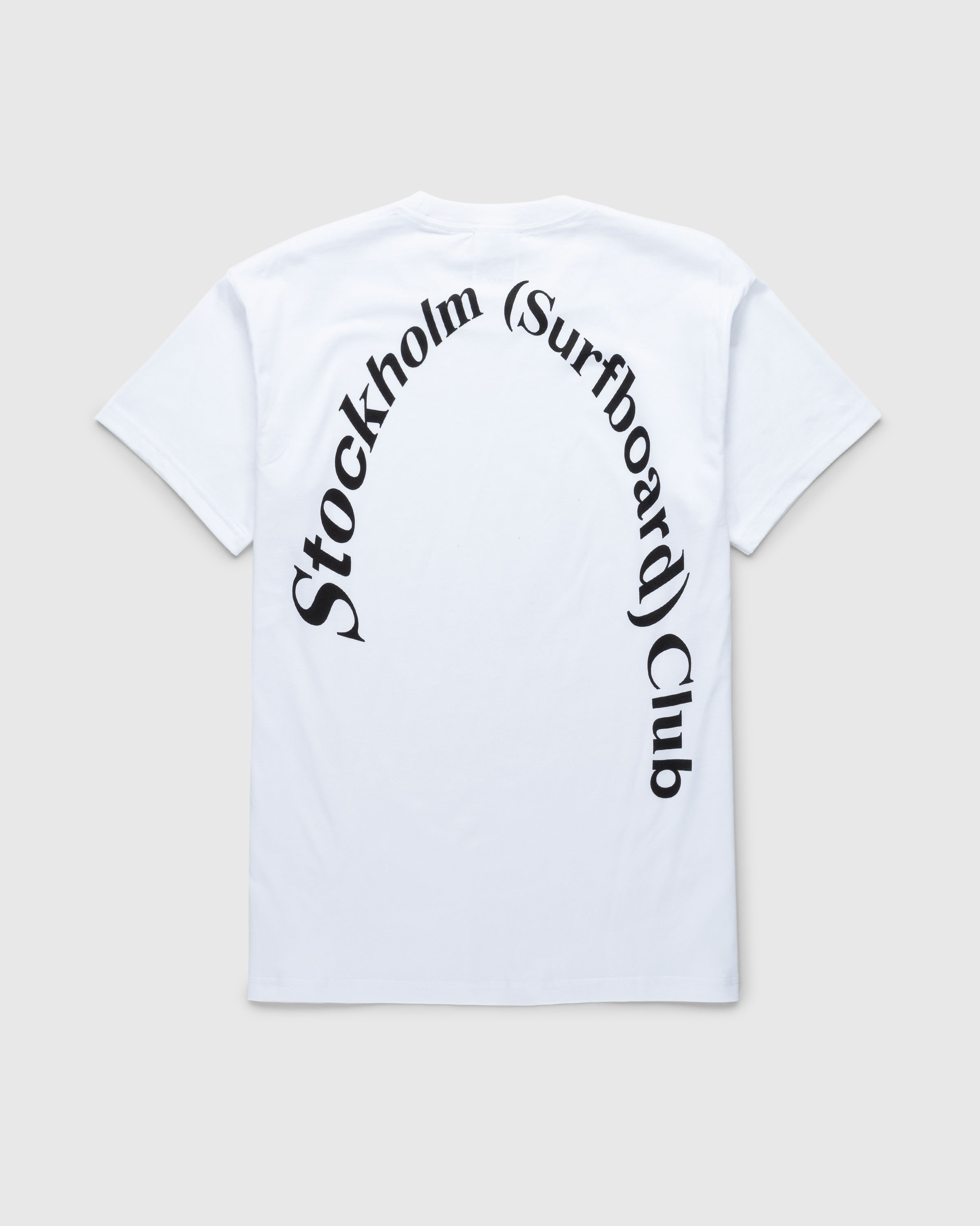 Stockholm Surfboard Club Alko Logo T Shirt White Black