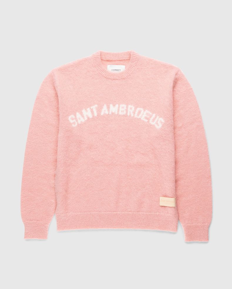 Highsnobiety x Sant Ambroeus – Knit Crewneck Pink 