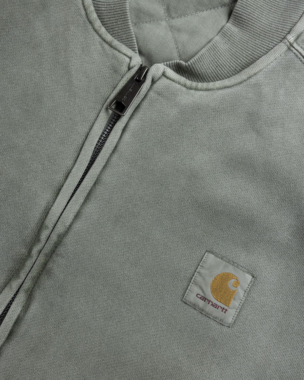 Carhartt WIP – Vista Sweat Bomber Smoke Green - Outerwear - Green - Image 5