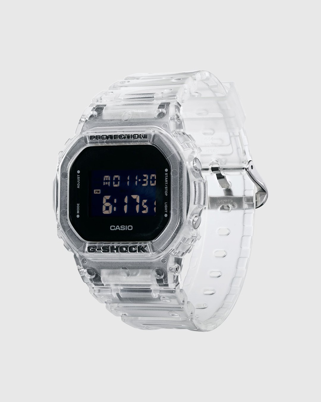 Casio – G-Shock DW-5600SKE-7ER Transparent White - Quartz - Black - Image 3