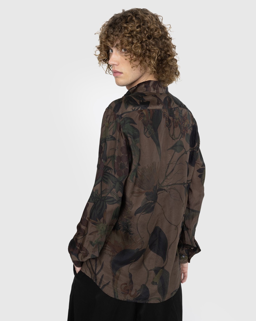 Dries van Noten – Corbino Shirt Brown - Shirts - Brown - Image 3