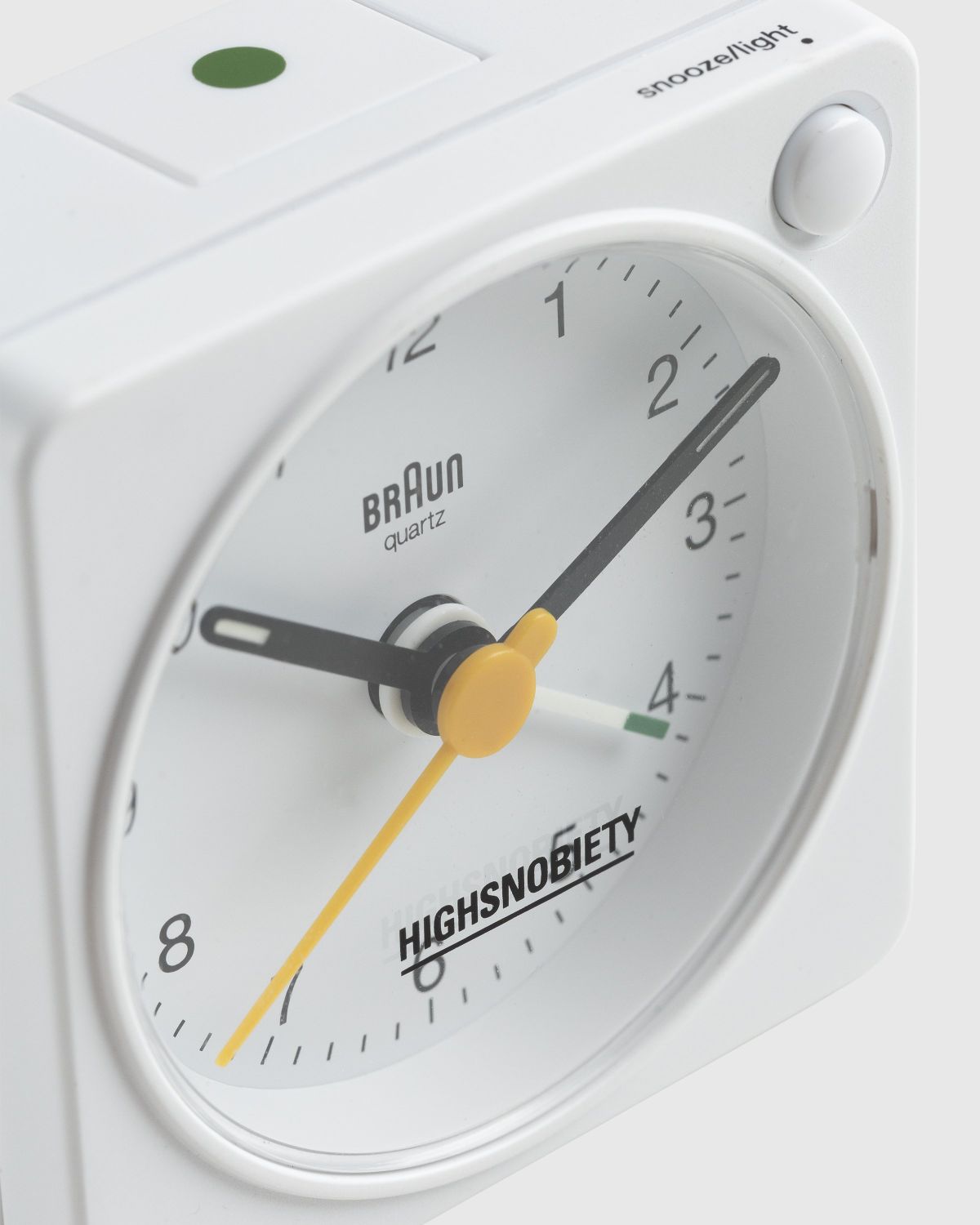 BRAUN x Highsnobiety BC02X Classic Analogue Alarm Clock White