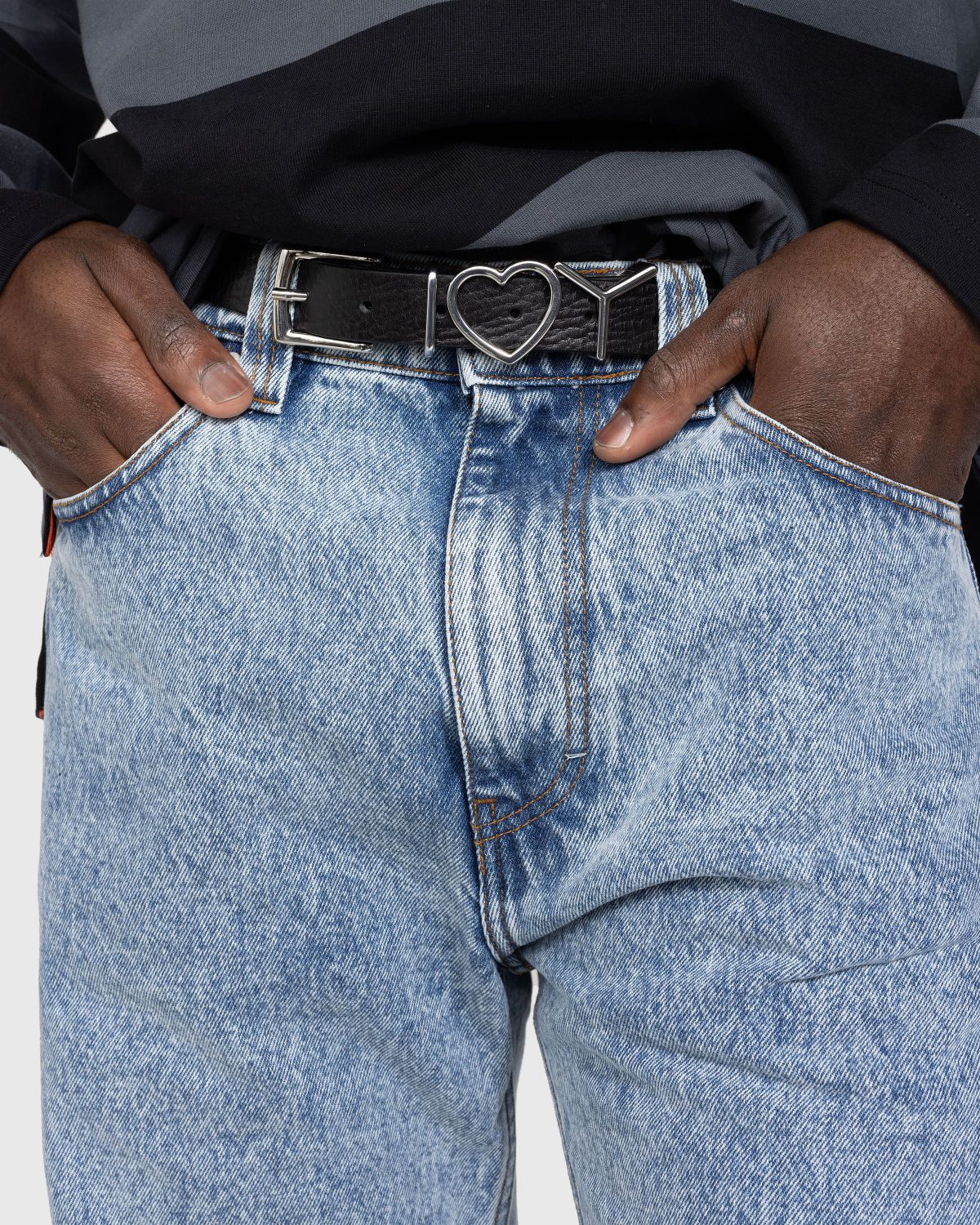 Y/Project – Paris' Best Jeans Light Ice Blue - Pants - Blue - Image 4