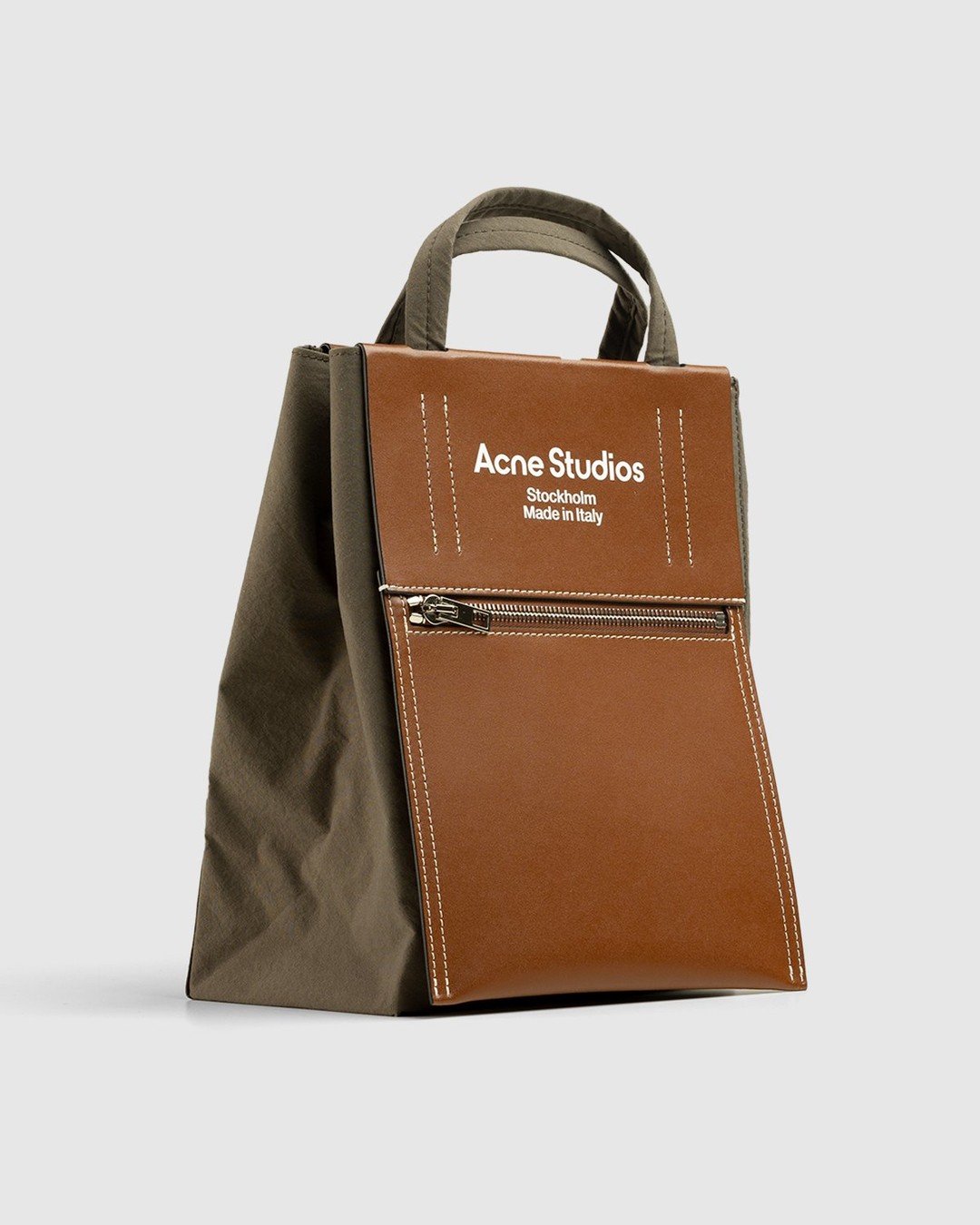 Acne Studios – Mini Tote Bag Brown - Tote Bags - Brown - Image 3