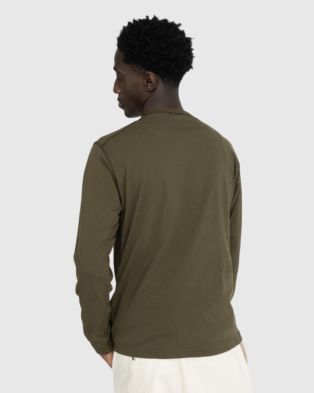 Stone Island Fissato Longsleeve T Shirt Olive Highsnobiety Shop