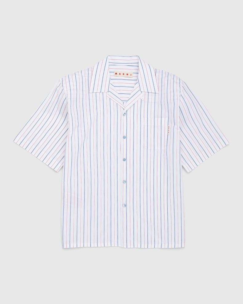 Marni – Striped Button-Up Shirt White