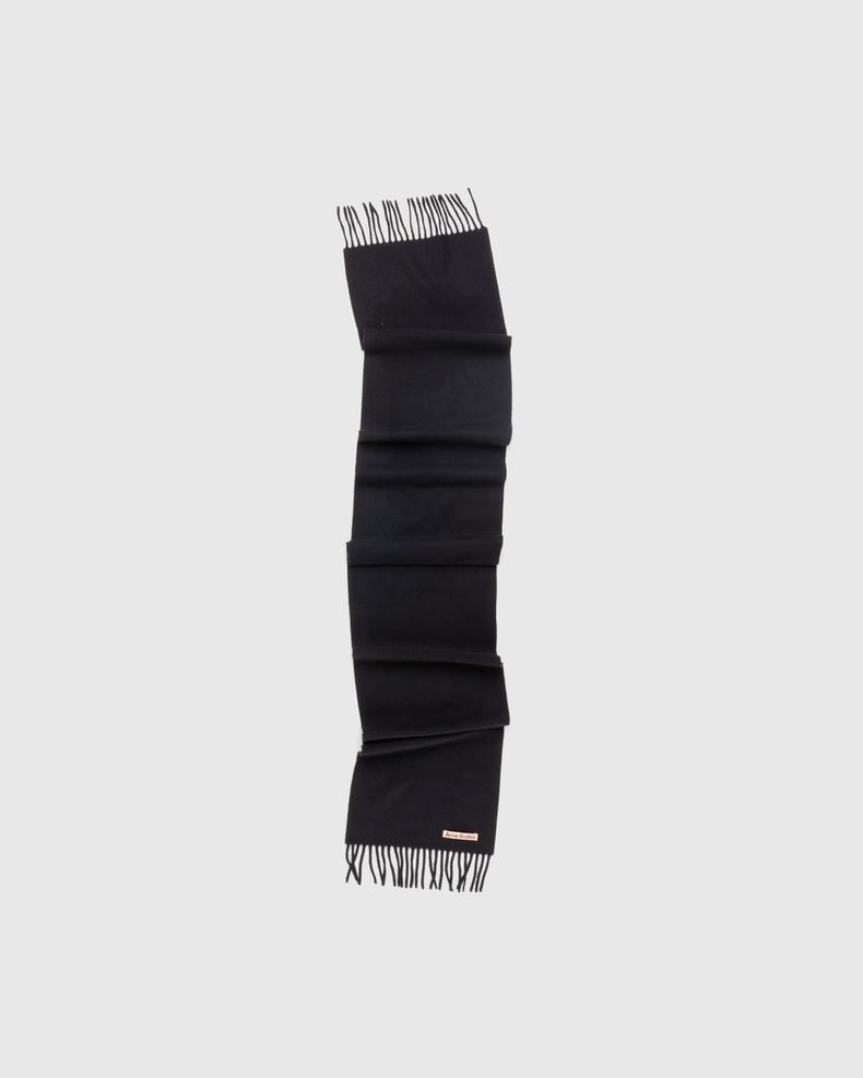 Acne Studios – Wool Fringe Scarf Black