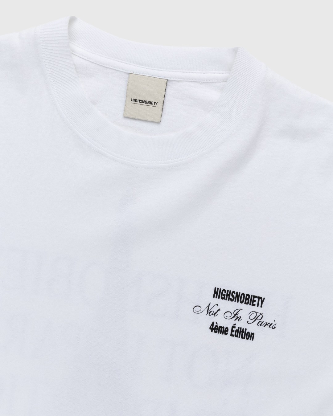 Highsnobiety – Not In Paris 4 Logo T-Shirt White - Tops - White - Image 3