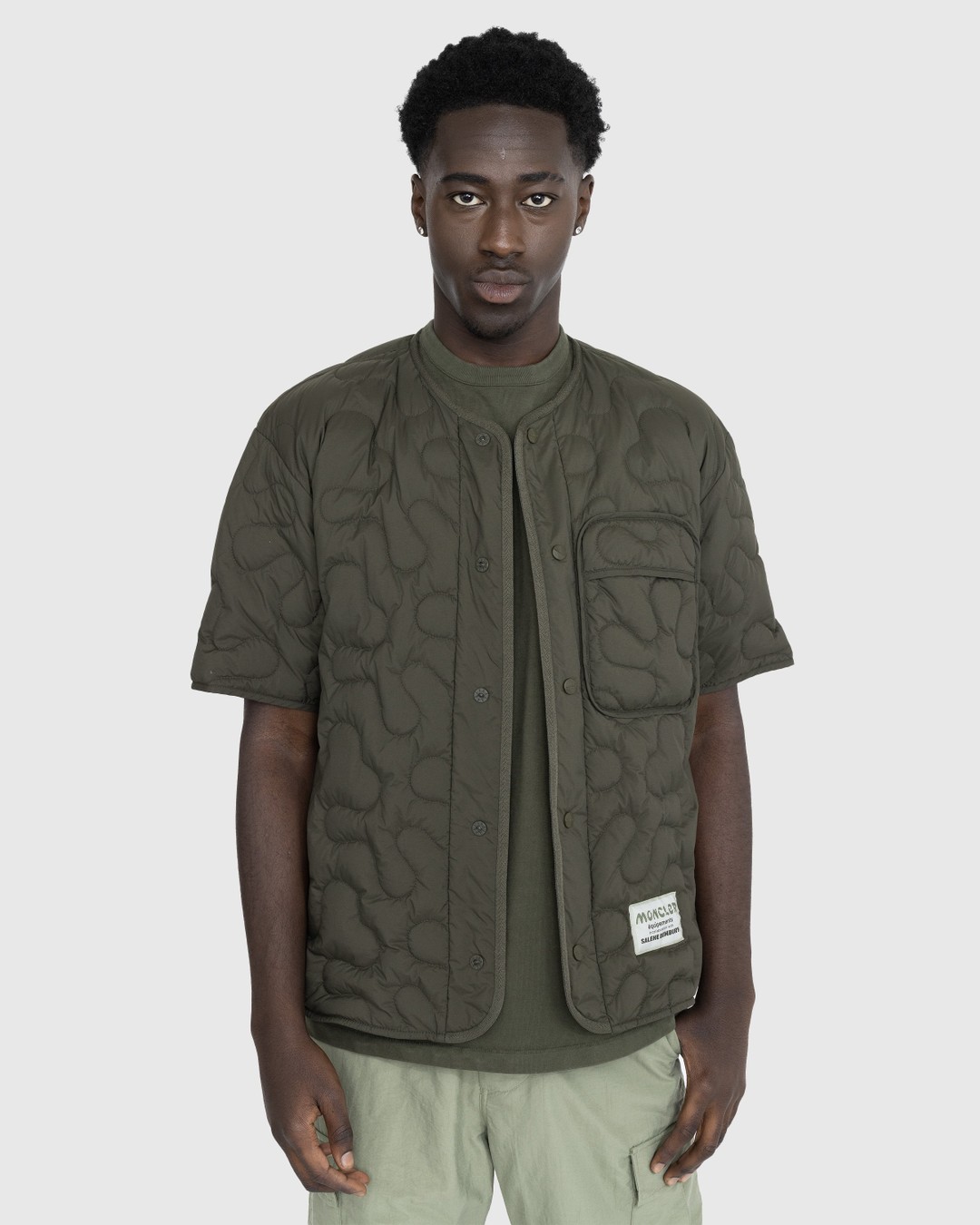 Moncler x Salehe Bembury Padded Shirt Green Highsnobiety Shop
