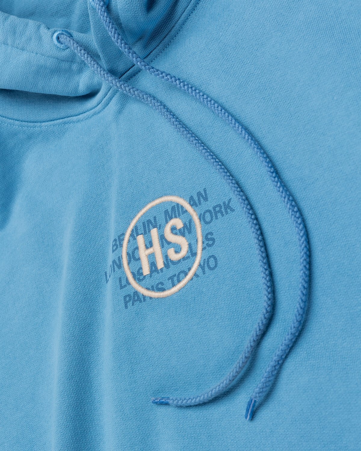 Highsnobiety – Logo Hoodie Blue - Hoodies - Blue - Image 3