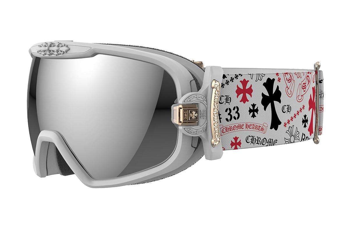 CHROME HEARTS Ski Goggles silver morning (4)