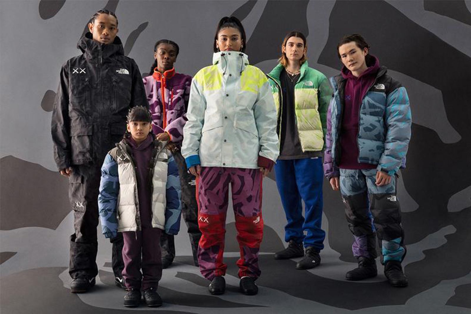 kaws the north face tnf collab collection lookbook price release date info buy web store resale nuptse fleece xx