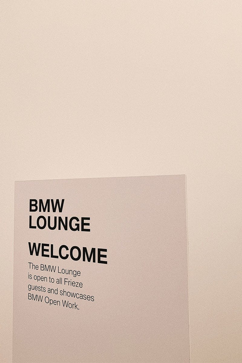 bmw camille blatrix soho house frieze london