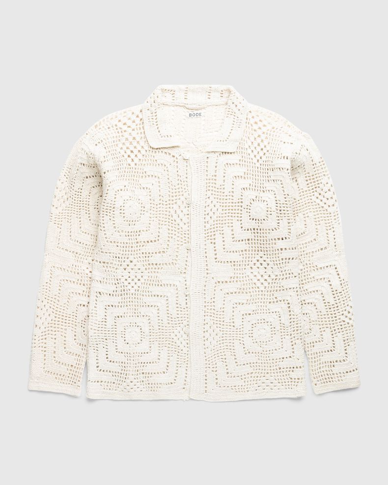 Overdye Crochet Shirt Cream