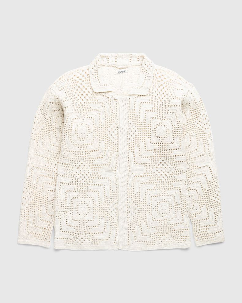 Overdye Crochet Shirt Cream