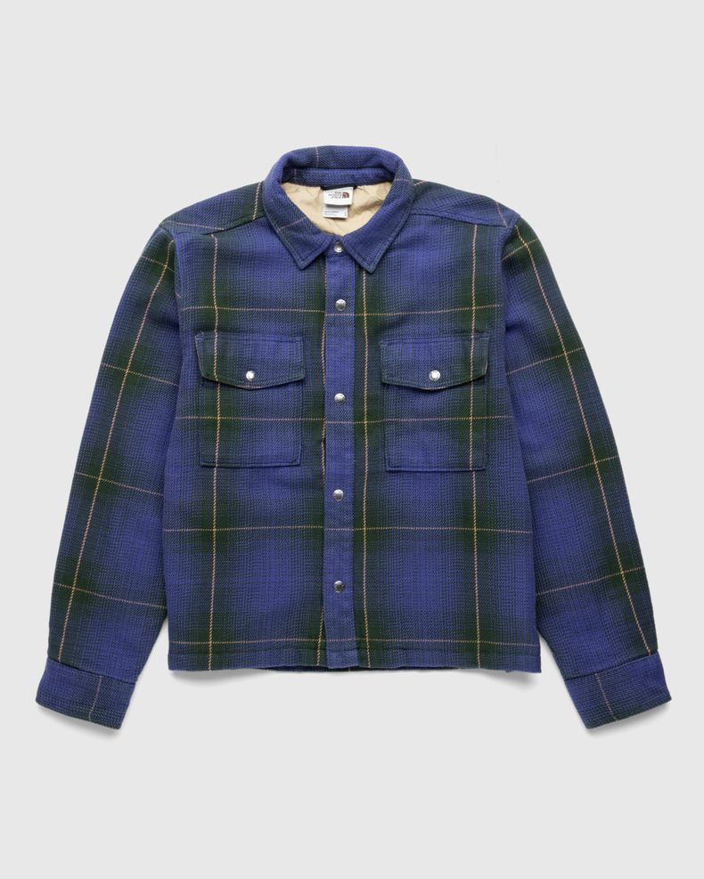 Valley Twill Utility Shacket Pine Needle Large Halfdome Shadow Plaid